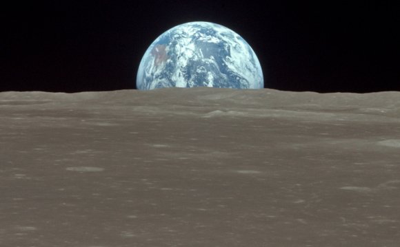 The view from the Apollo 11