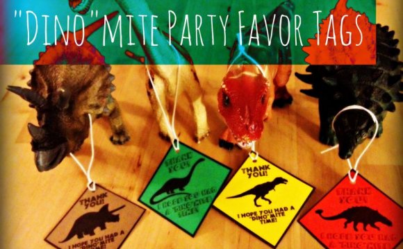 PDF: Dinosaur Party Favor Tags