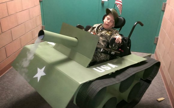 Dad makes tank for disabled