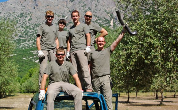 ESA Astronauts stripping a car