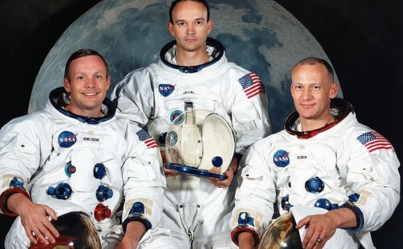 Astronauts from left