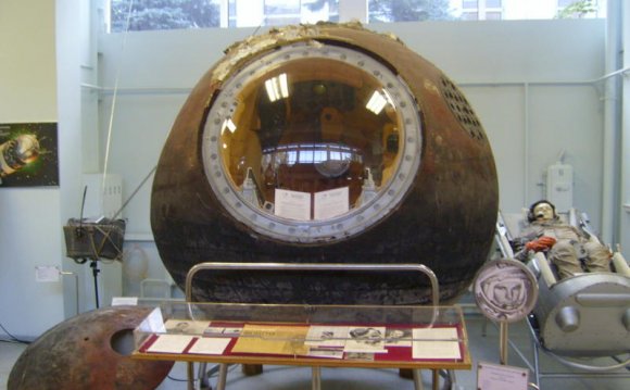 Vostok I capsule on display at