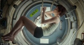 Chris Hadfield saw Alfonso Cuaron's Gravity movie and he thought it was well done, but added that for it to be realistic Sandra Bullock should have worn diapers