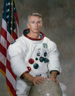 Eugene Cernan, the last Apollo astronaut to walk on the moon, left something behind: his daughter's initials in the dust.