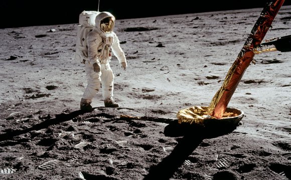 Astronauts on moon