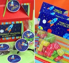 space birthday party theme