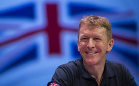 Tim Peake at a recent press conference at the Science Museum in London
