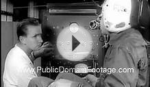 1958 astronaut training newsreel archival footage