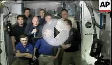 4:3 Endeavour shuttle astronauts bid farewell to space station