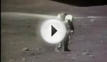 Astronaut falling down on the Moon