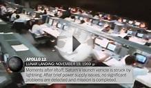 Six Apollo moon landings, captured on video