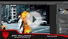 SPA WALLPAPER #1 Burning Astronaut