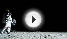 Ws Slo Mo Astronaut Walking On The Moon Holding Balloon